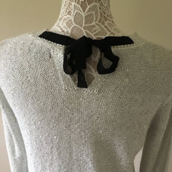 ANA Shimmer Glitter Sequin Sweater New Years party Christmas - Picture 4 of 6